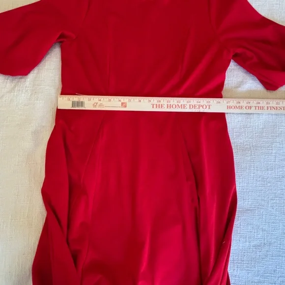 Boden Classic Red Midi Dress w Flutter Sleeves NEW Women US 10R DO132 Red - Picture 8 of 16